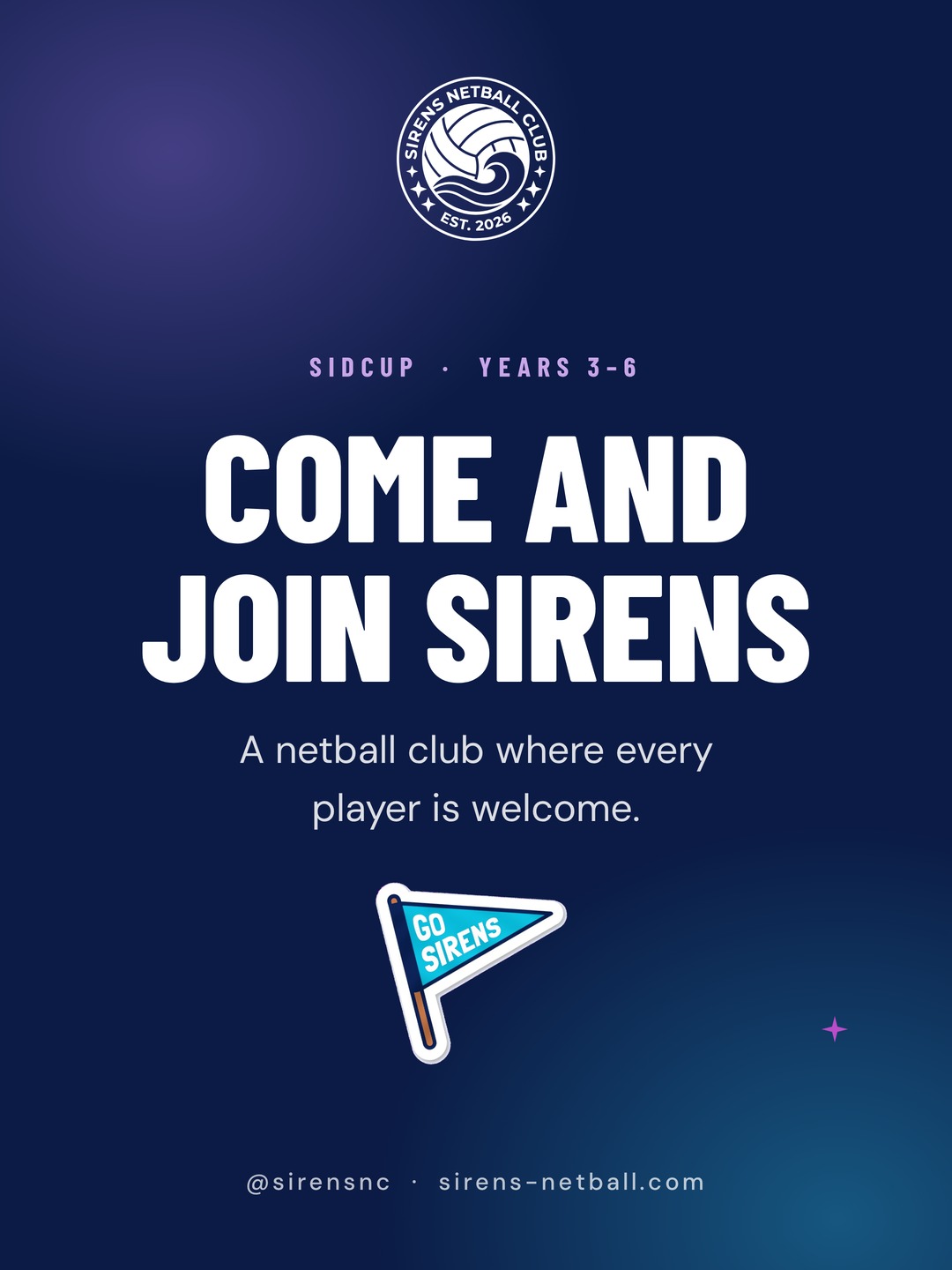 Instagram tile, come and join Sirens