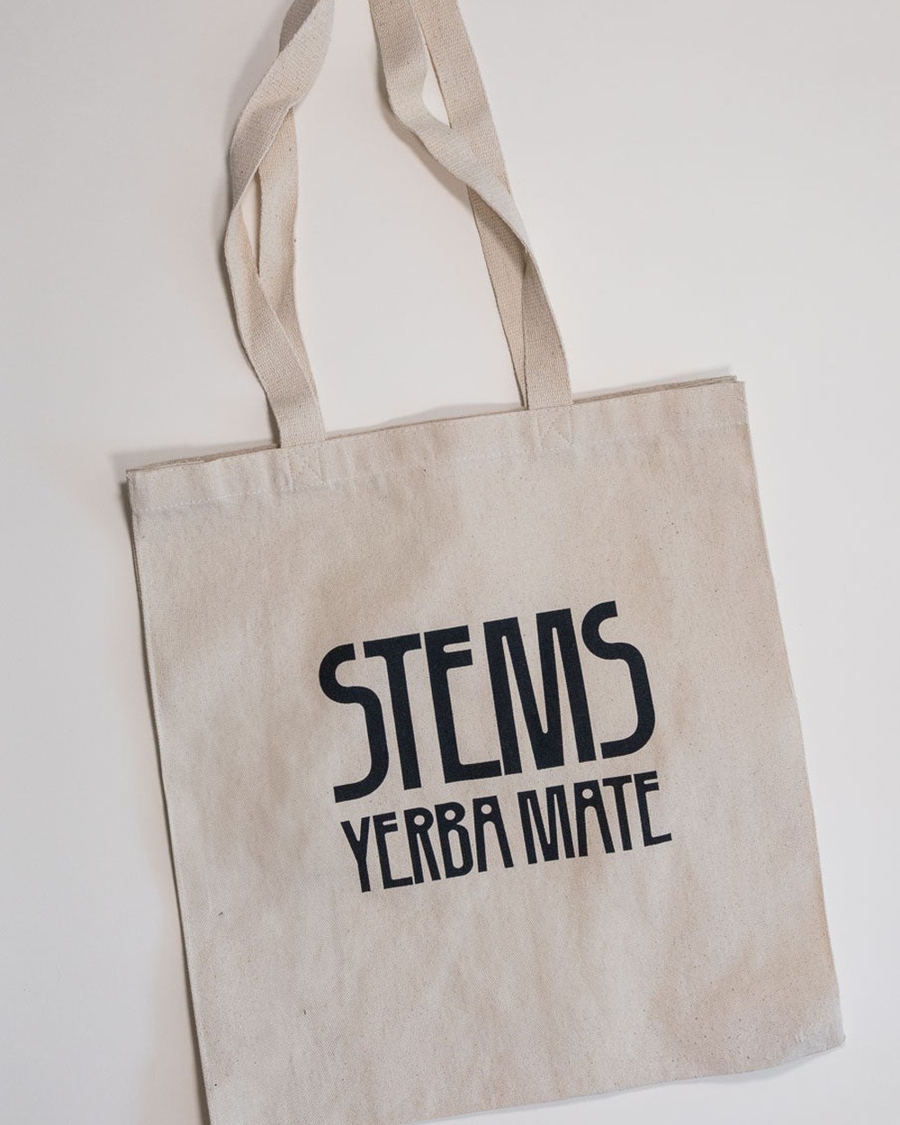 The Stems natural canvas tote bag
